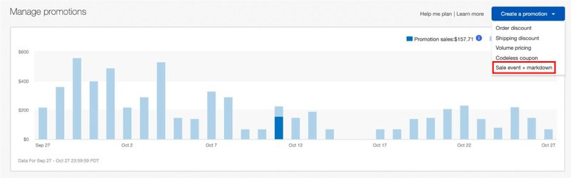 ebay markdown manager dasboard