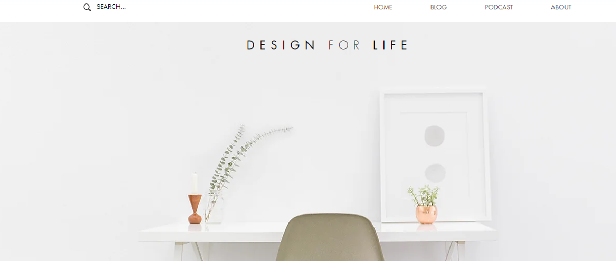 Design For Life - Pretty Blog template