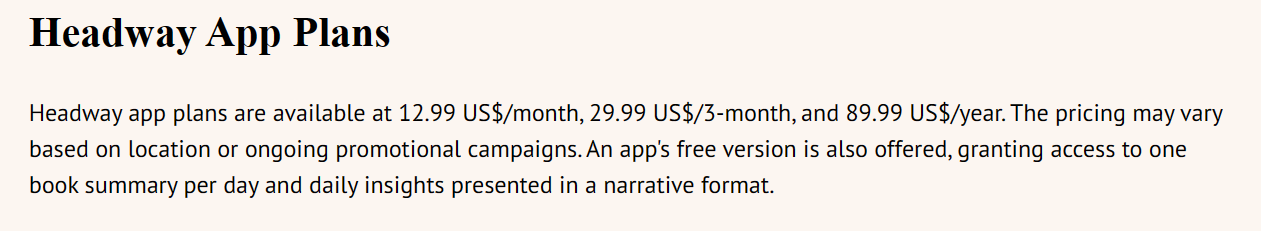 Headway-app-plans