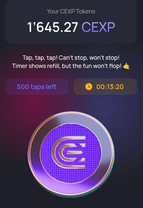 Cex io Power Tap  крипто игра
