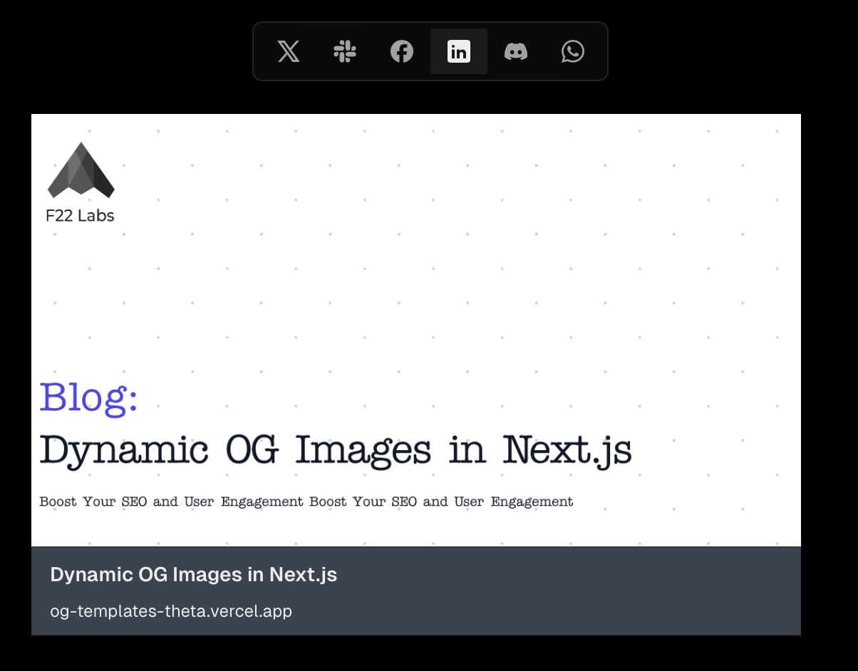 Dynamic OG image preview on Next.js