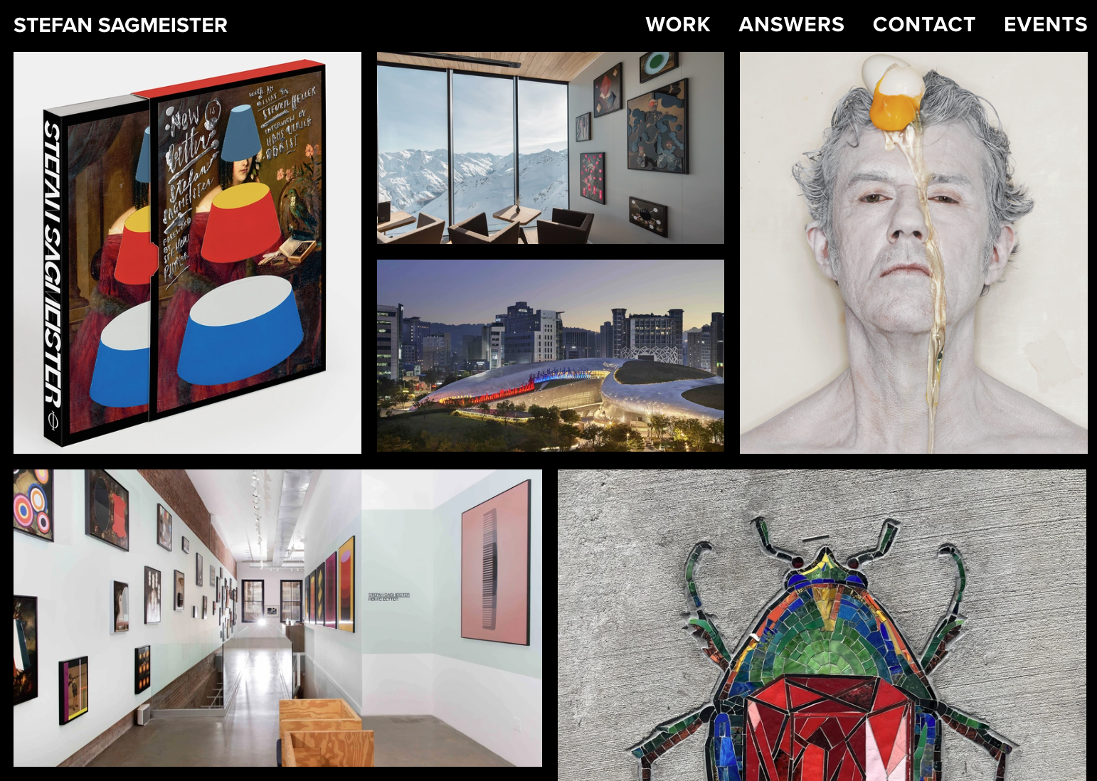 graphic designer website, stefan sagmeister website portfolio