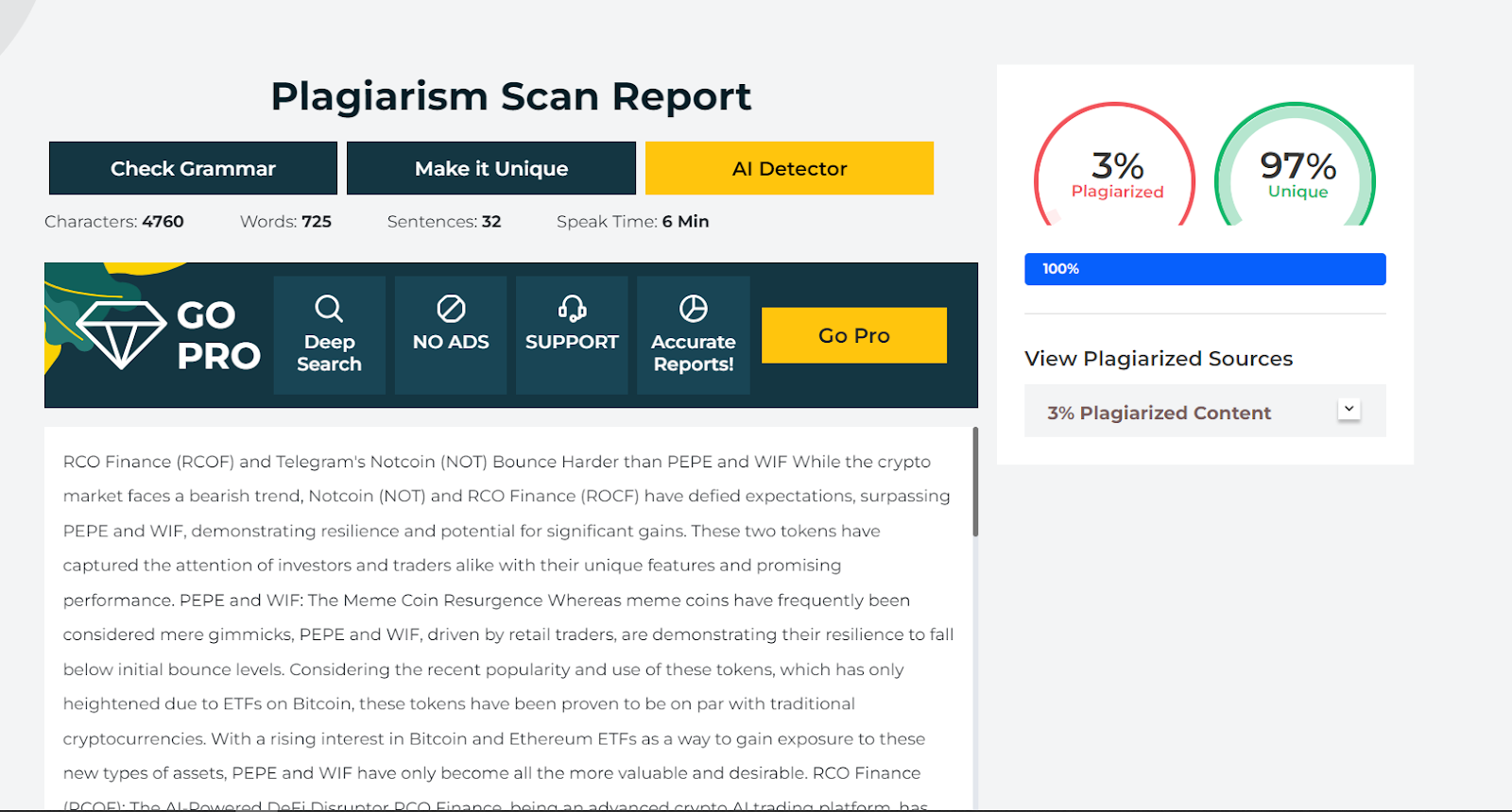 Plagiarism Scan Report