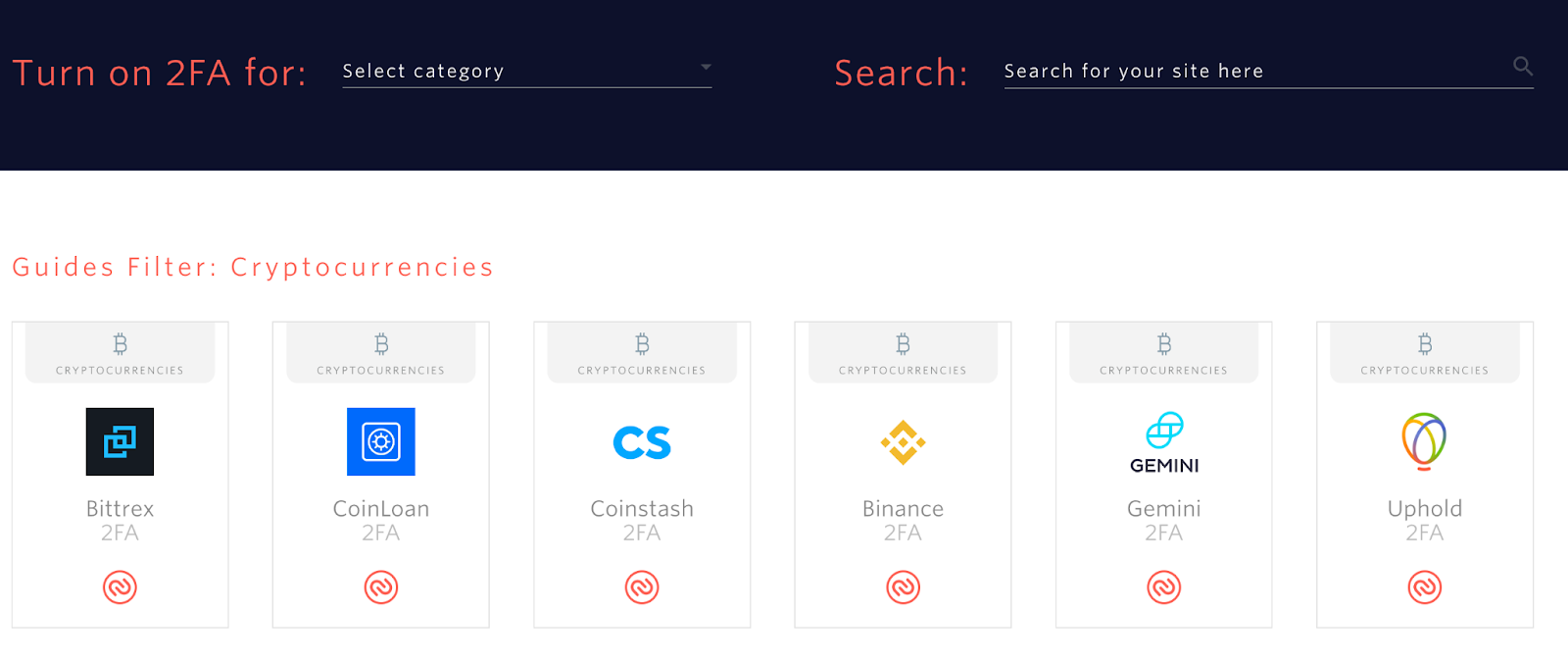 Authly guide for setting up 2FA on multiple crypto exchanges. 