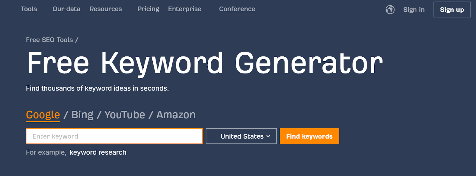 Ahrefs Keyword Generator