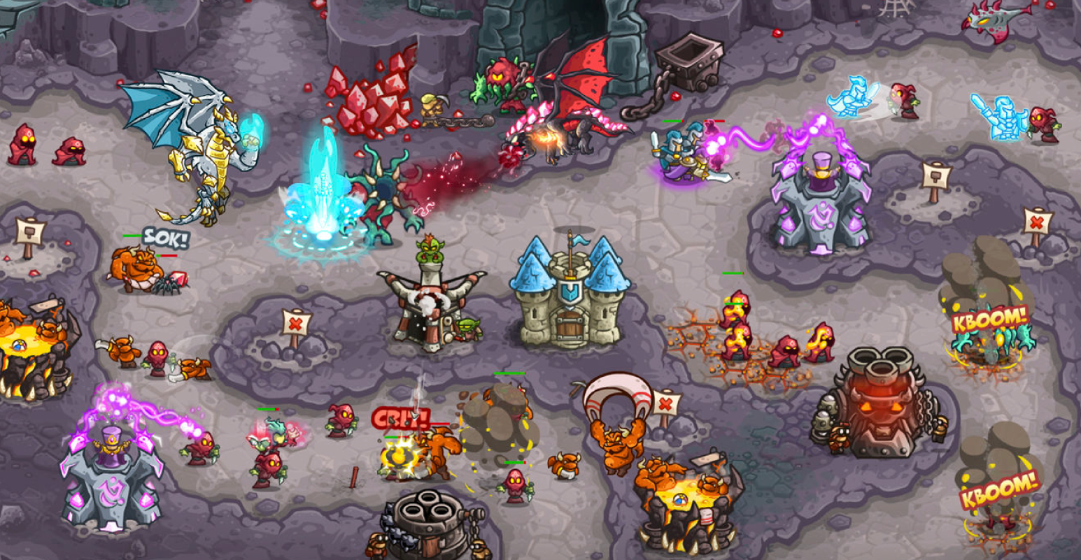 the game Kingdom Rush in action