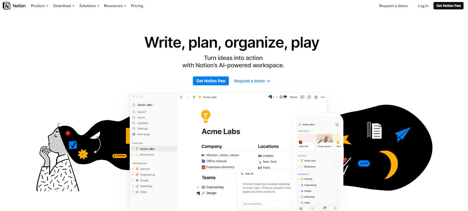 Notion: Write, plan,  organize, play