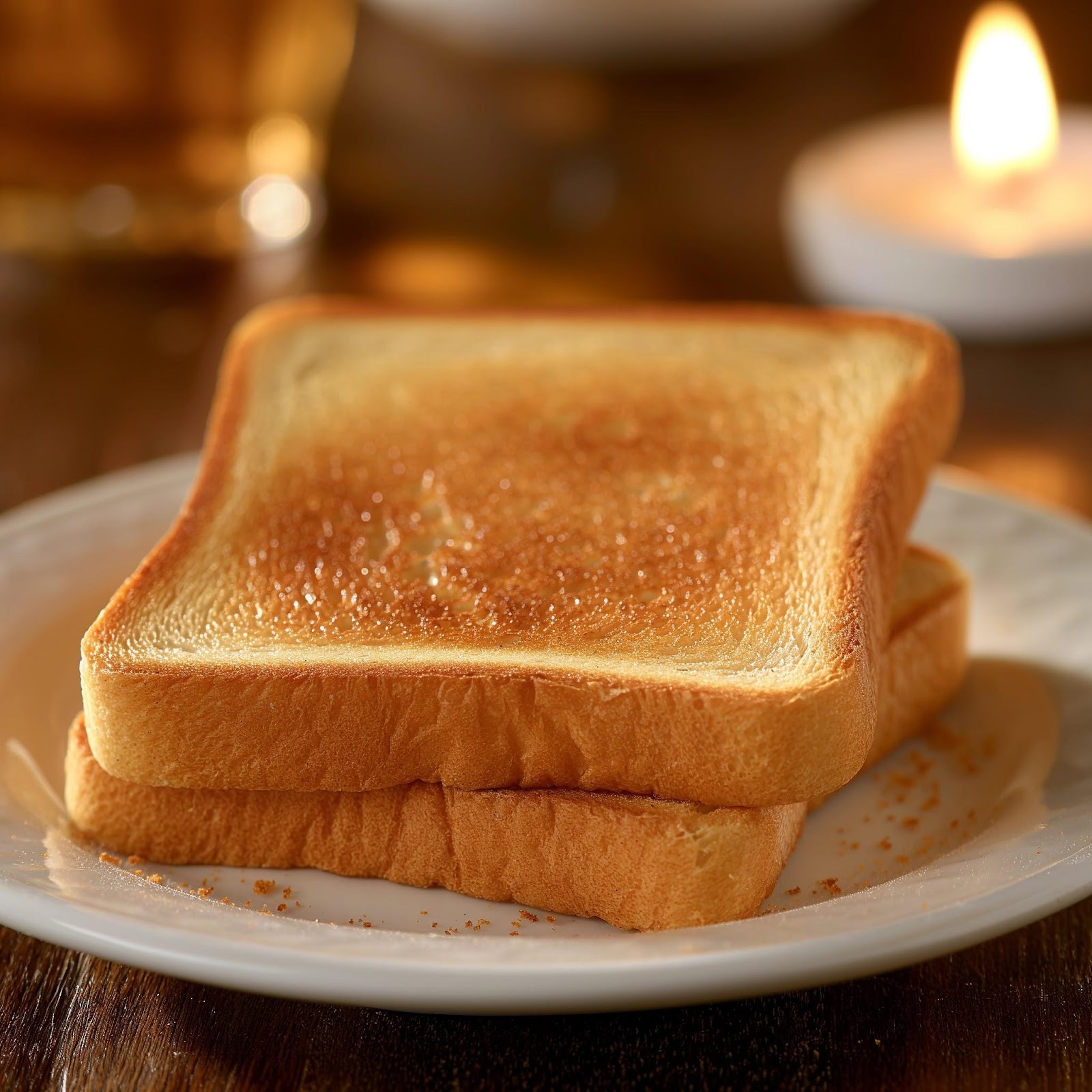 A person spreading Marmite over buttered toast, using a butter knife. The toast is placed on a rustic wooden board, with a small bowl of butter and an open jar of Marmite visible in the background.