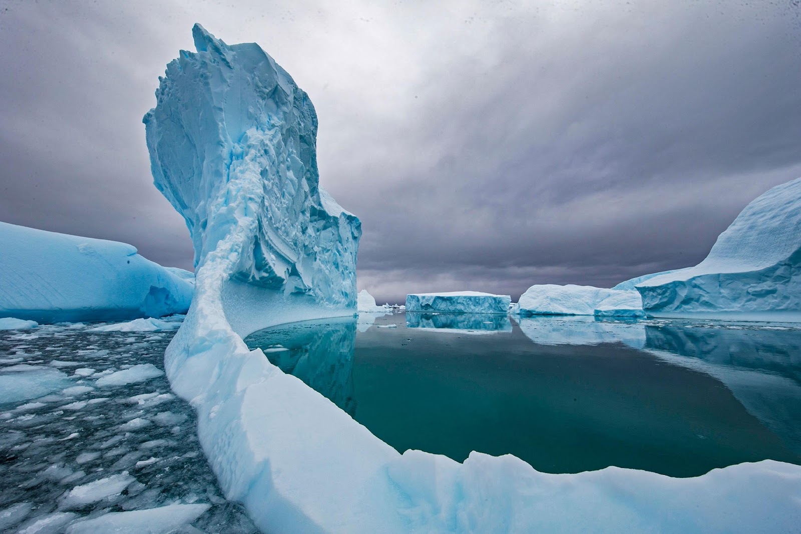 a melting iceberg