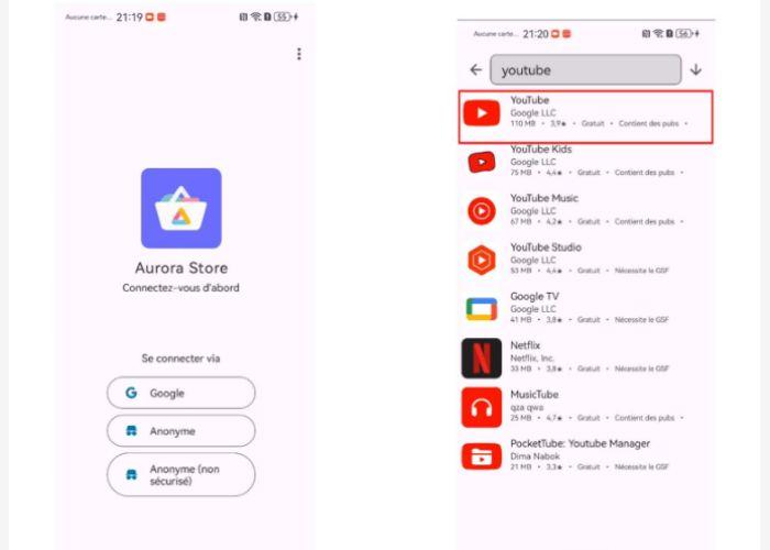 Top des applications Google Play à télécharger sur Huawei avec Aurora Store en 2024