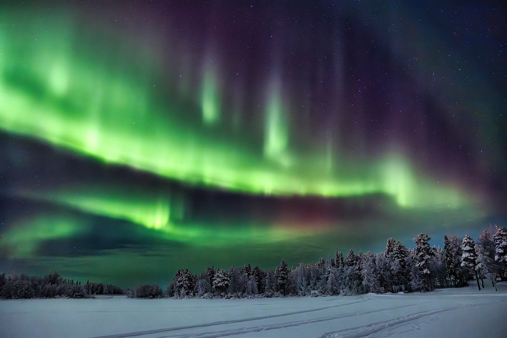 Northern lights in Finland