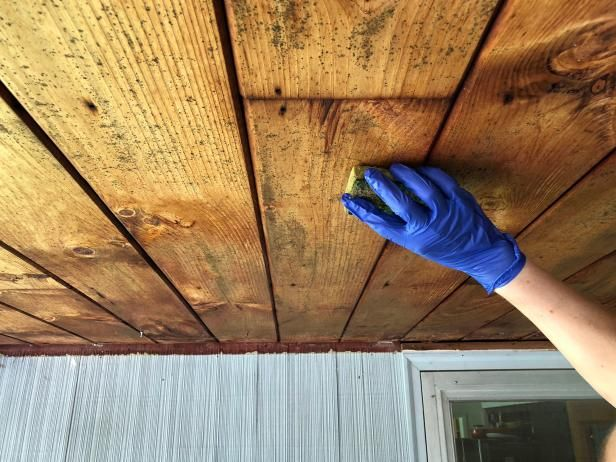 how to remove mold from wood