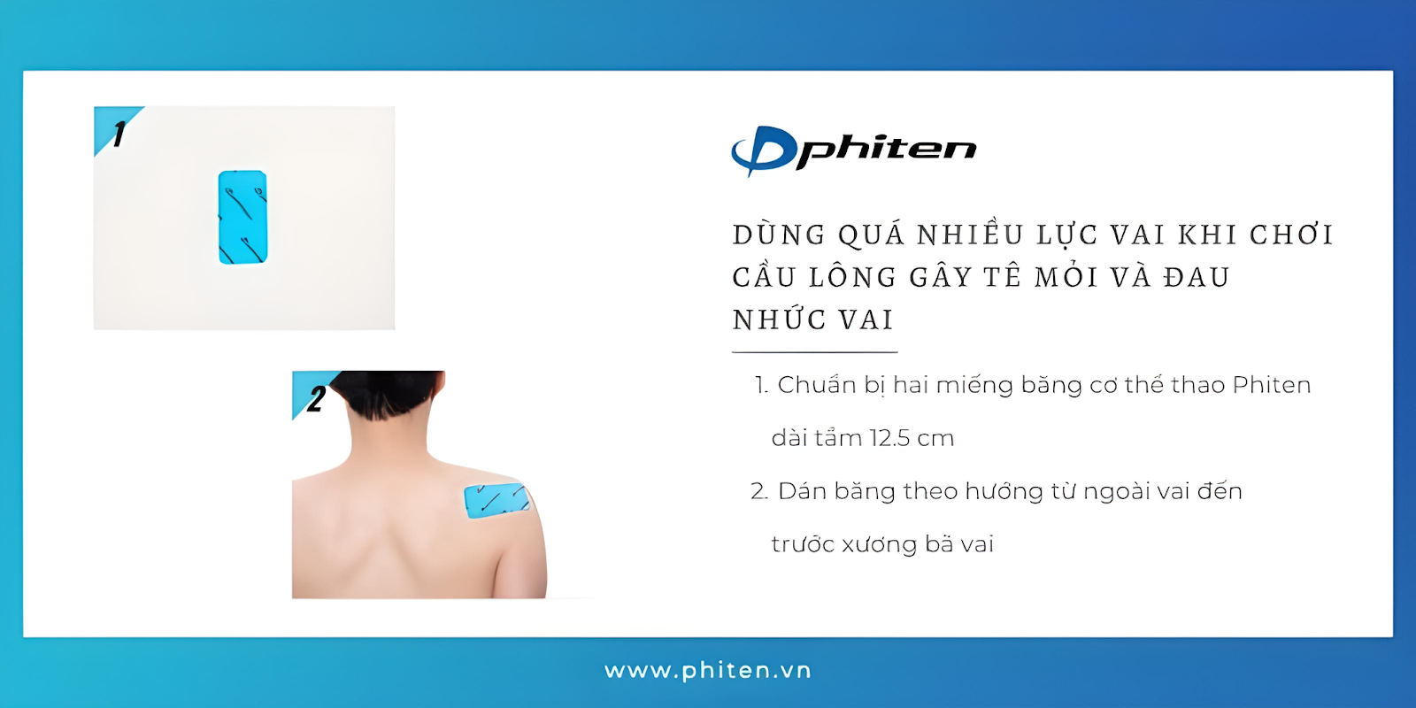 Cách sử dụng băng cơ cầu lông giúp phòng ngừa đau nhức vai