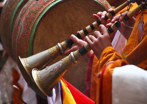 Lingm or flute, a traditional Bhutanese instrument
