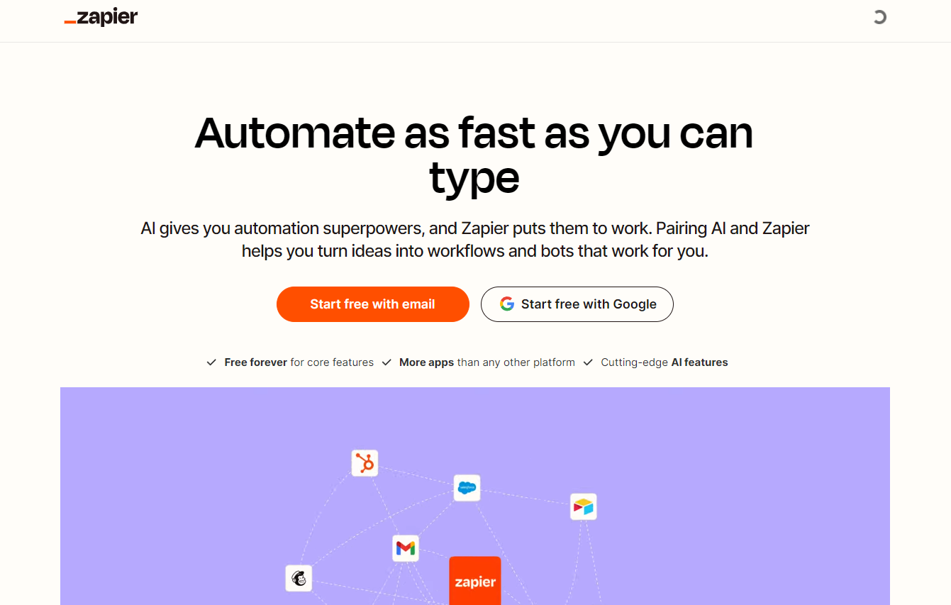 Zapier: Automate as fast as you can type