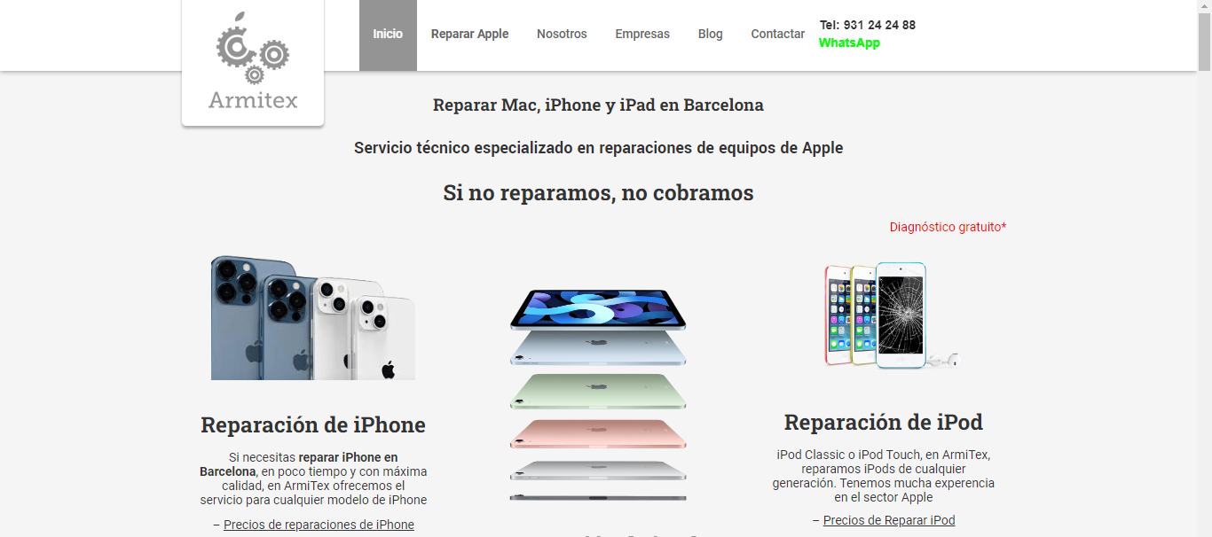 Restauración de software y hardware en reparación de macbook en Barcelona.
