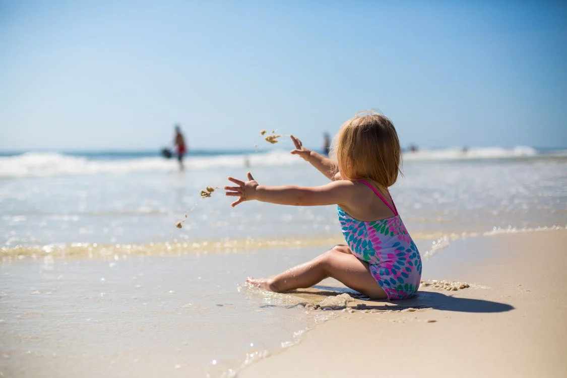 child at the beach 