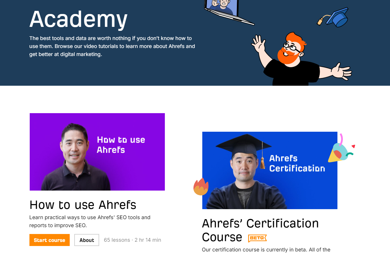 Ahrefs: Community & Academy