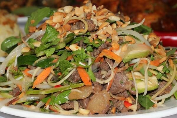 nộm gầu bò