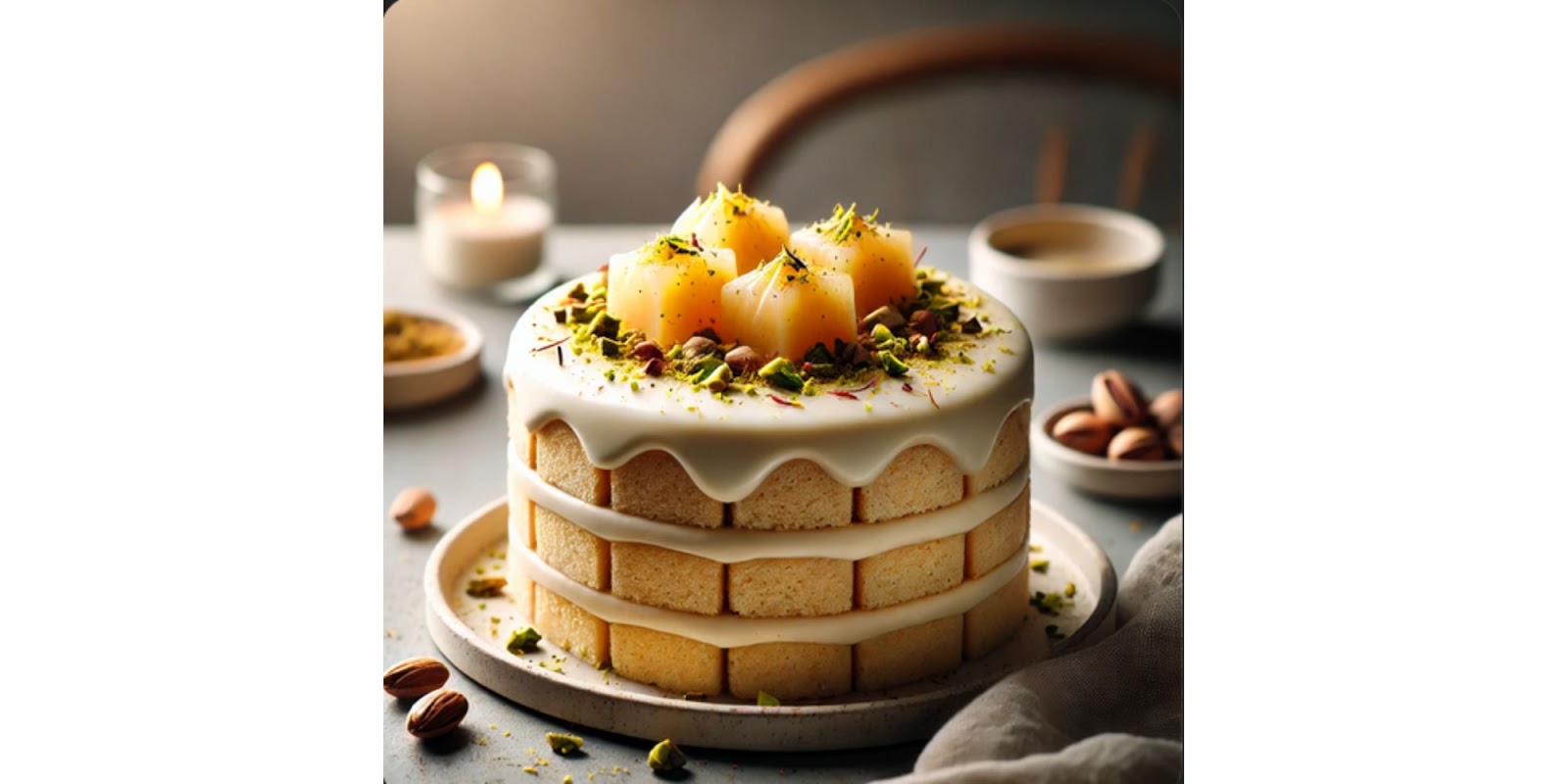 Rasmalai Cake