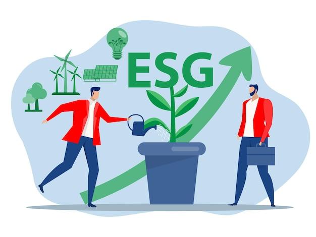 esg investing growth Environmental investment evaluation with renewable resources consumption Green