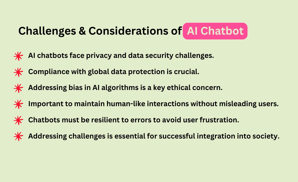 Challenges & Considerations of AI Chatbot