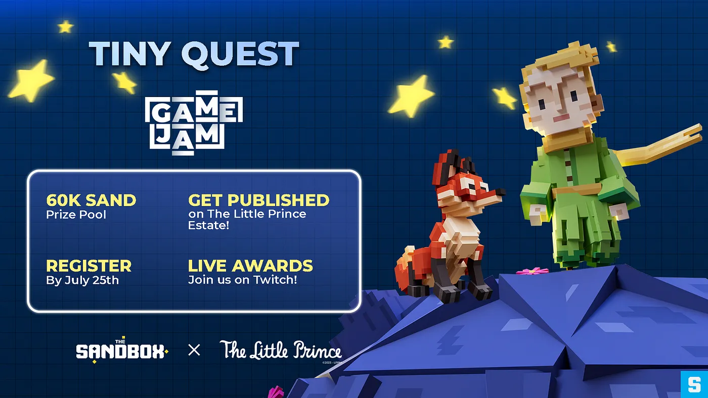 The Sandbox 游戏设计比赛火热进行中｜Tiny Quest GAME JAM