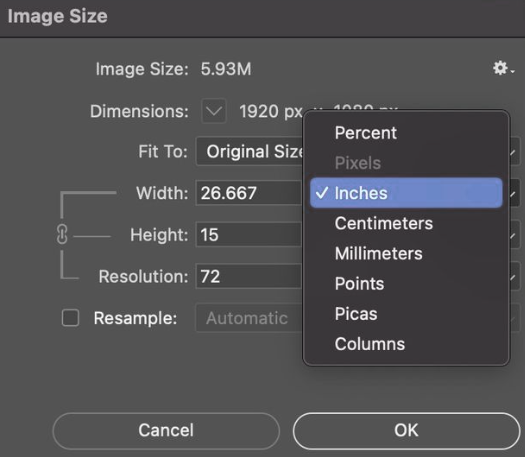 Edit the height and width - How to Resize an Image
