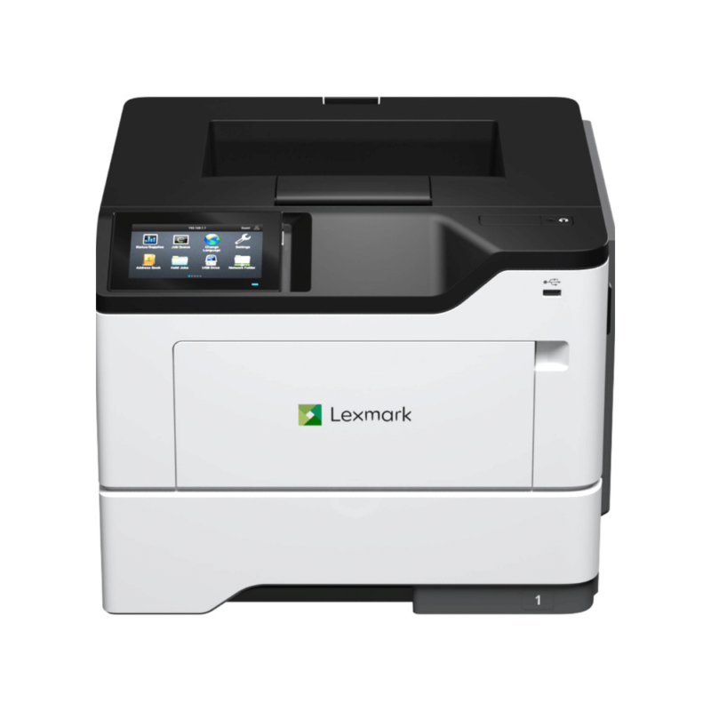 white Lexmark printer 