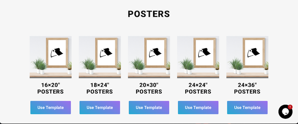 Poster template options for Canva created by Little Rock Printing