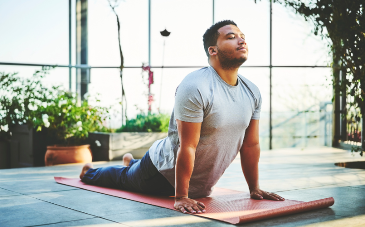 classic yoga pose