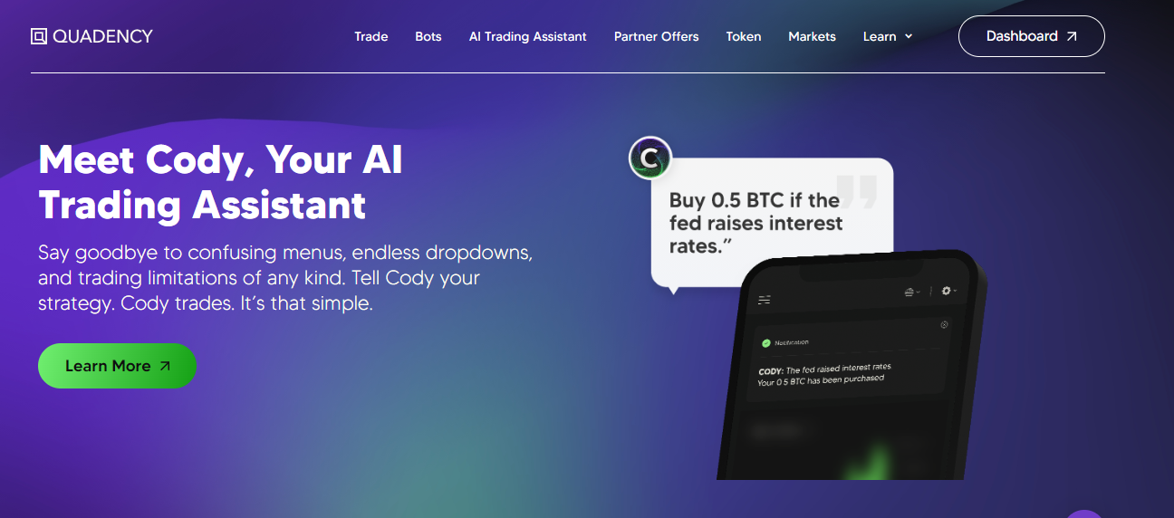 Quadency crypto trading bot