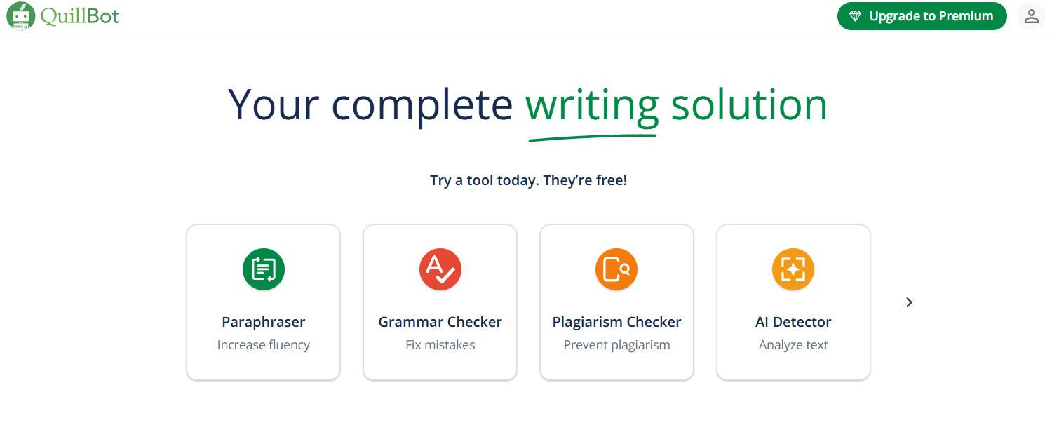 QuillBot: Your complete writing solution