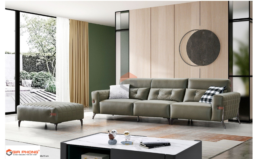 Top 50+ mẫu sofa nỉ giả da đẹp cho phòng khách tiện nghi