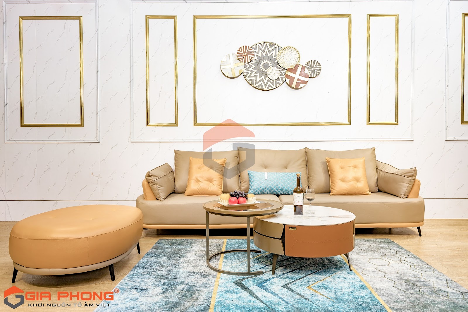 Top 50+ mẫu sofa nỉ giả da đẹp cho phòng khách tiện nghi