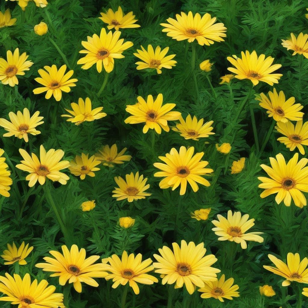 A group of yellow flowers

Description automatically generated