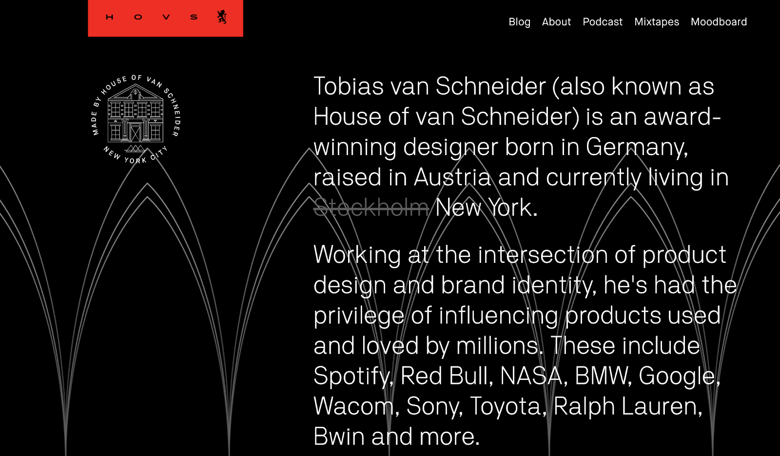 graphic designer website, tobias van schneider website portfolio