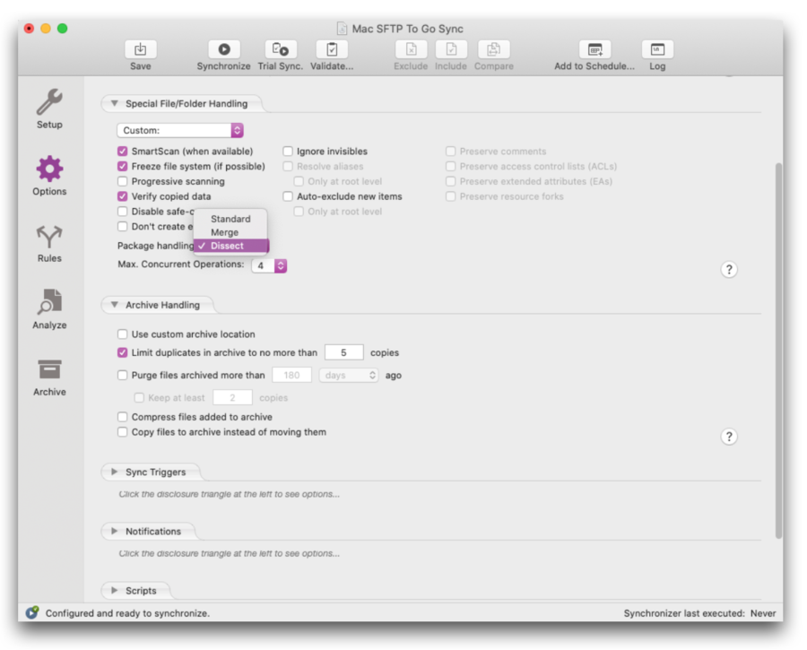 ChronoSync sync scheduling