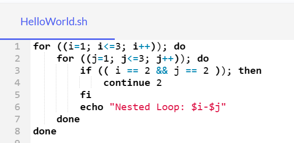 The Bash Continue Examples