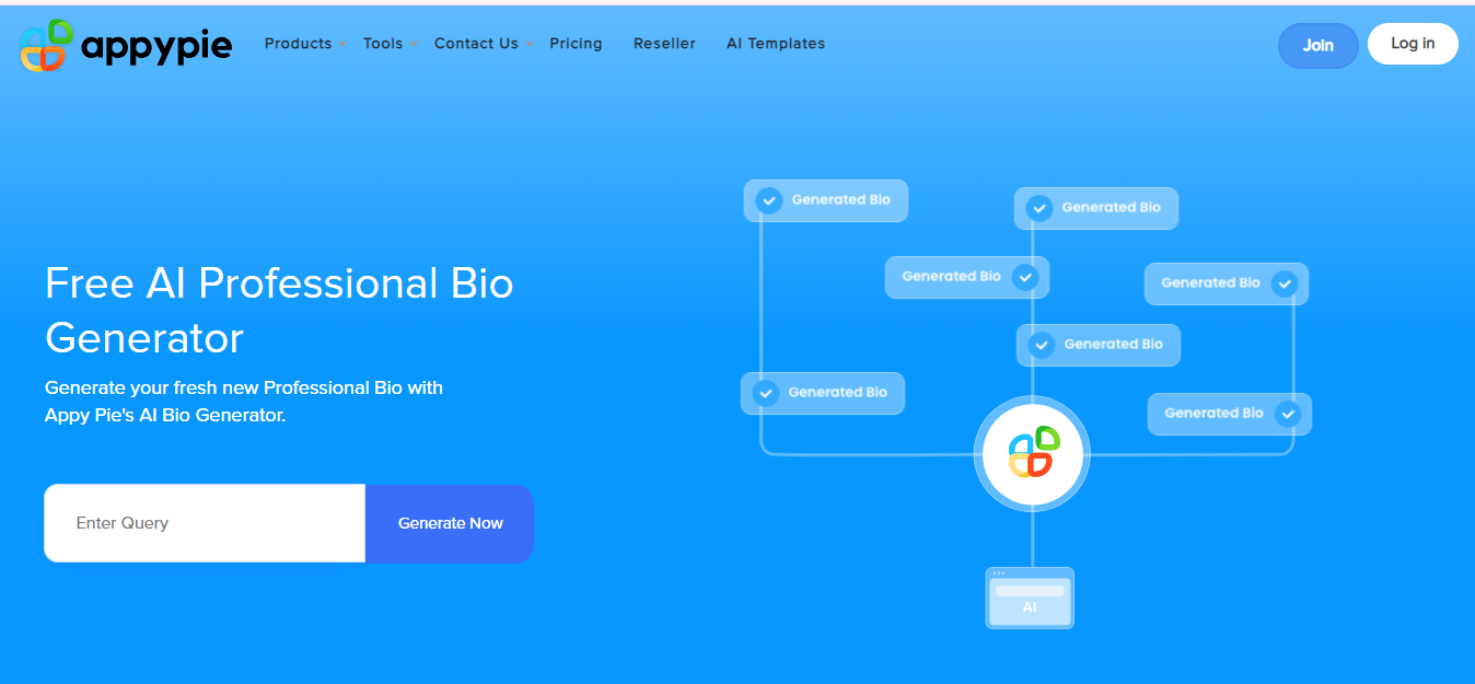 AppyPie Professional Bio Generator