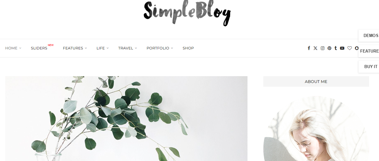 Soledad Simple blog theme