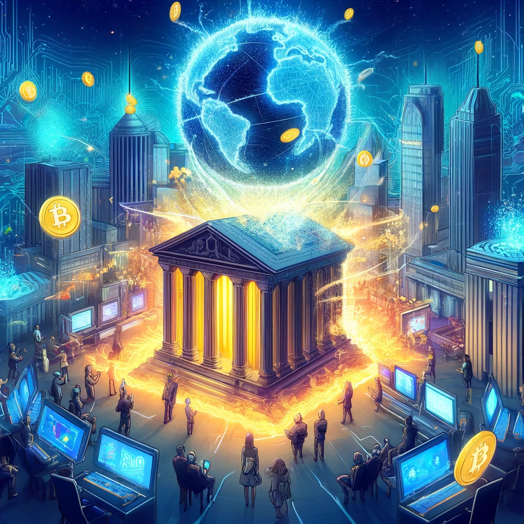 Image illustrating the impact and vision of Decentralized Finance (DeFi).