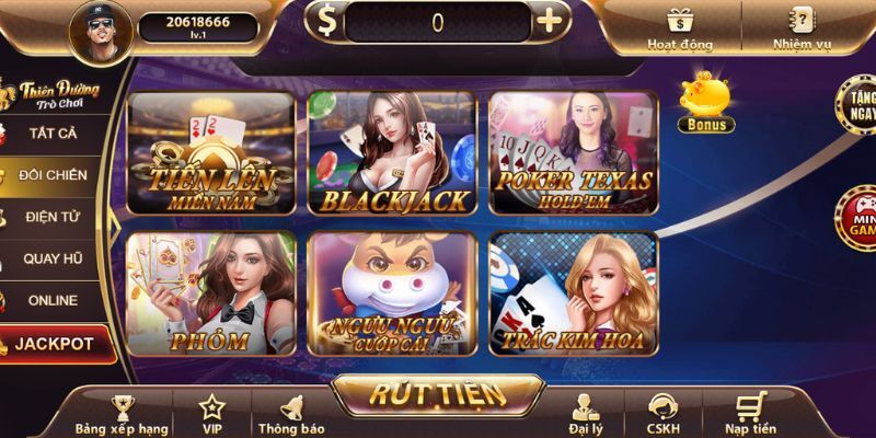 Chọn game Backjack để trải nghiệm trên live casino