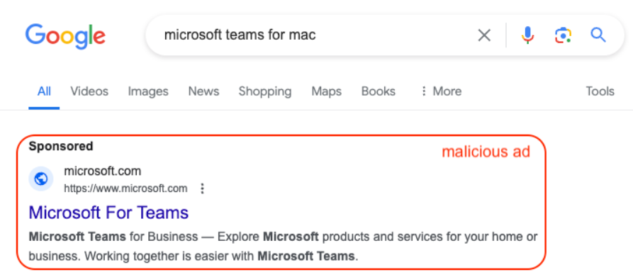 Faux Microsoft Teams macOS Malware