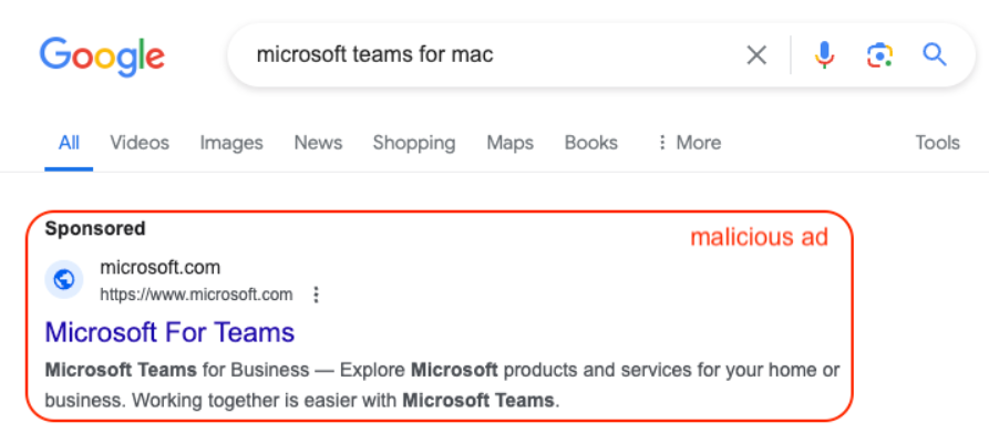 Fake Microsoft Teams macOS Malware