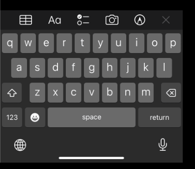 Changing the keyboard theme from light mode to dark mode