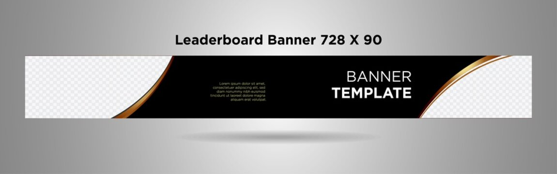 Leaderboard Ad (728×90) template example