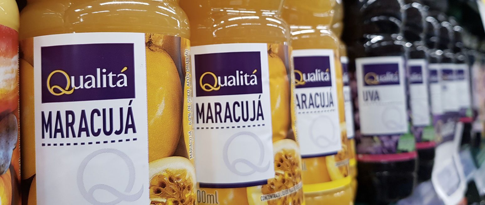 sucos da marca própria Qualitá, dos supermercados Pão de Açúcar