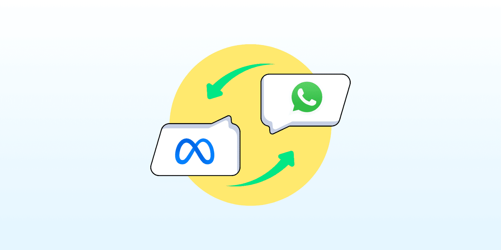 WhatsApp and meta logo 