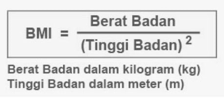 4 Cara Menghitung Berat Badan Ideal, Rumus Body Mass Index (BMI)